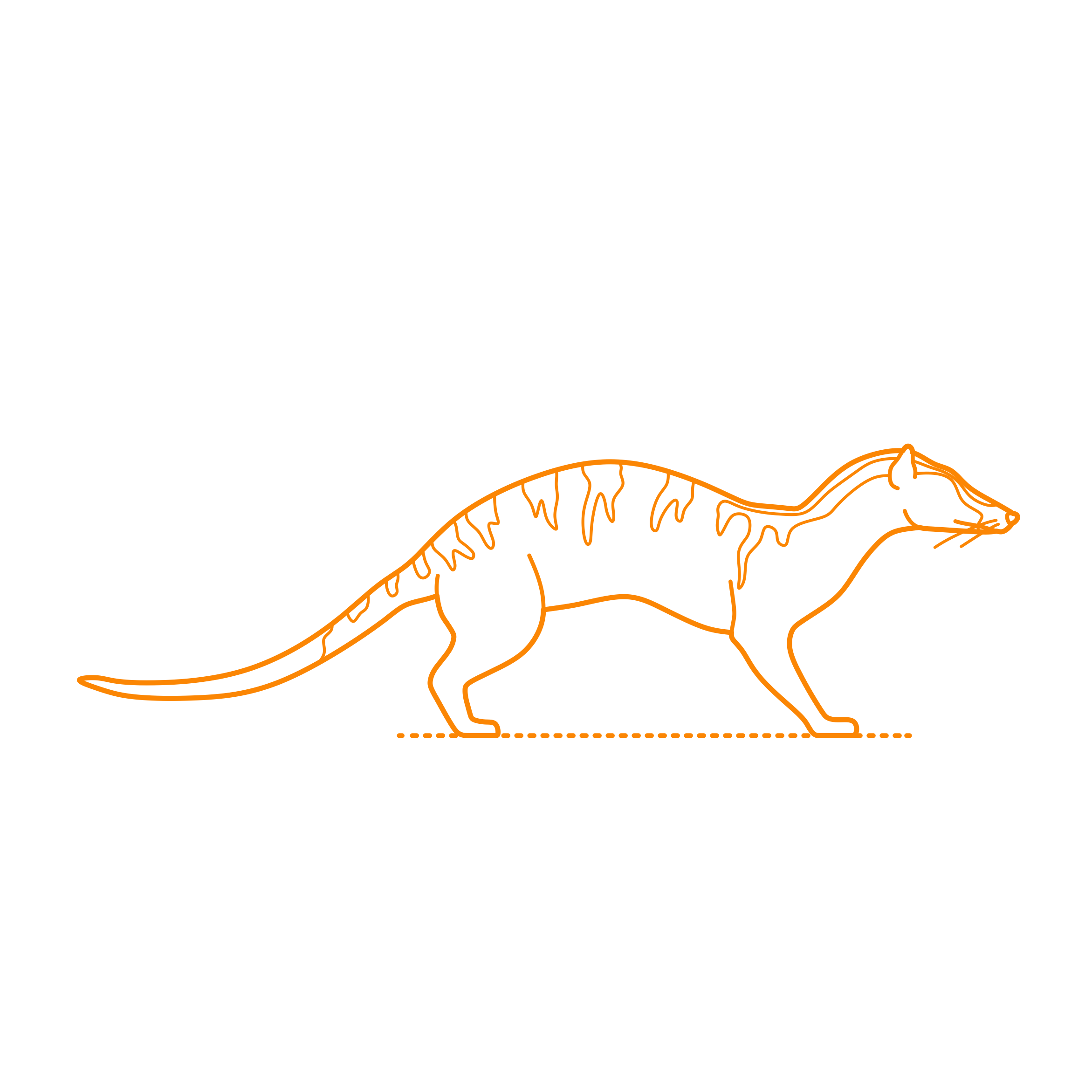 Animals Viverrids Banded Palm Civet Craft Design Svg File Free Vectors
